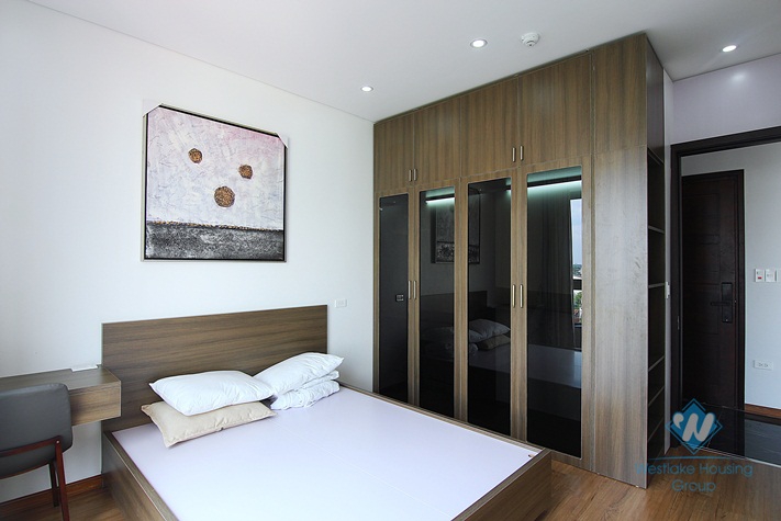 Beautiful and bright apartment for rent in the heart of Tay Ho district, Ha Noi